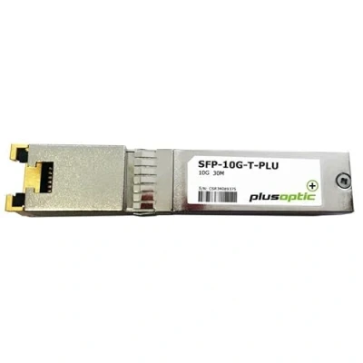 Image of PlusOptic 10G, Copper SFP+, 30M Transceiver, RJ 45 Connector for Cat 6 SFP 10G T PLU