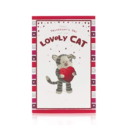 Image of Boofle Valentine&#039;s Card From Your Lovely Cat Cute Day Cards