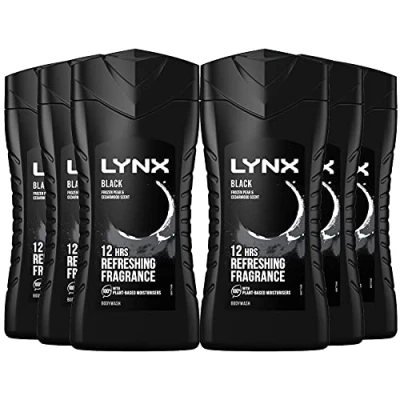 Image of Lynx Black Shower Gel for Men, 250ml