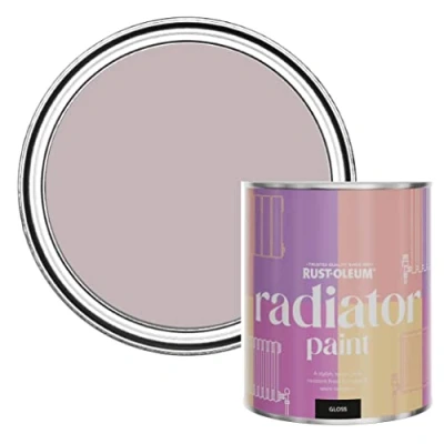 Image of Rust Oleum Purple Heat Resistant Radiator Paint in Gloss Finish Lilac Wine 750ml