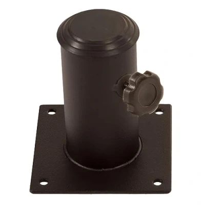 Image of BrackenStyle Parasol Fixing Cup Max Pole Diameter 40mm Garden &amp; Business Suitable (Black)
