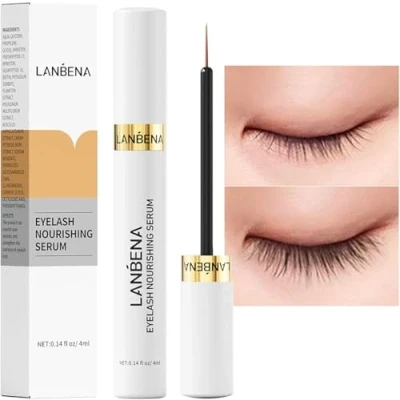 Image of LANBENA Eyelash Growth Serum,Advanced Treatment,Lash Serum for Growth,Eyebrow Serum,Hypoallergenic 0.14 Fl. Oz.