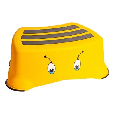 Image of My Little Step Stool Bumble Bee For Toddlers, Anti slip Toilet Training Kids To Reach The And Sink