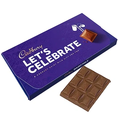 Image of Cadbury Let&#039;s Celebrate Dairy Milk Chocolate Bar With Gift Envelope