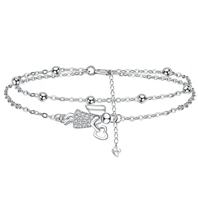 Image of J.MUEN Angels Bracelet for Women,925 Sterling Silver Adjustable Bracelet,Gift Women Girls Sisters Friends