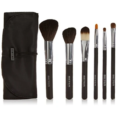 Image of Beter Professional Make up kit, 6 brushes, black