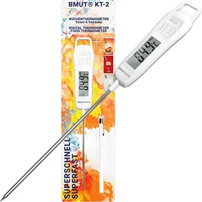 Image of 1 x Kitchen Thermometer (Digital) Fast For Food &amp; Drinks ( 50C to +300C) BMUT KT 2 Roasting Thermometer, Meat, Tea, Water, BBQ