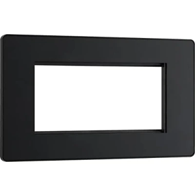 Image of BG Electrical Evolve Single Touch Dimmer Switch, 2 Way Secondary, 200W, Matt Black