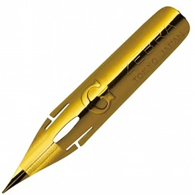 Image of Zebra Comic Pen Nib Type Professional G Model Titanium Pack of 10 (PG 7B C K)