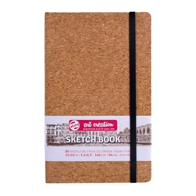 Image of Talens Art Creation Cork Sketchbook 13 x 21 cm, 140 g, 80 Sheets (9314052M)