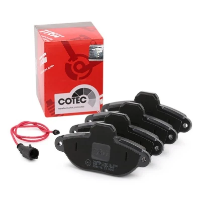Image of 09948031, 9947468 Brake pad set TRW COTEC GDB1115 incl. wear warning contact FIAT: Panda II Hatchback, Punto I Hatchback