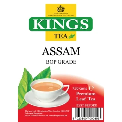 Image of KINGS TEA ASSAM BOP GRADE LARGE LEAF LOOSE 750 Gms
