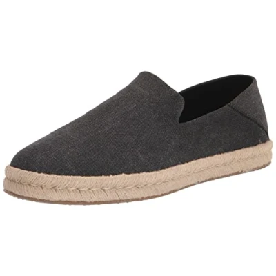 Image of TOMS Men&#039;s Santiago Loafer Flat, Black, 9 UK