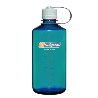 Image of Nalgene Sustain Tritan BPA Free Water Bottle Made with Material Derived From 50% Plastic Waste, 32 OZ, Narrow Mouth, Trout