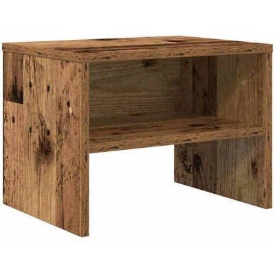 Image of vidaXL Bedside Cabinet Old wood 40 x 30 cm Engineered