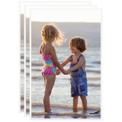 Image of vidaXL Photo Frames Collage 3 pcs for Table White 13x18 cm MDF