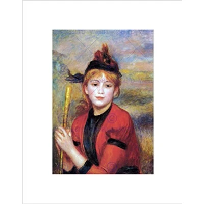 Image of Wee Blue Coo RENOIR RAMBLER OLD MASTER BLACK FRAMED ART PRINT B12X1733