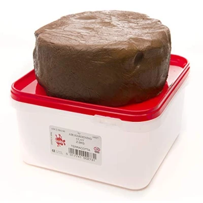 Image of Scola AIR HARDENING CLAY 2.5KG BUCKET TERRACOTTA