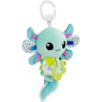 Image of LAMAZE Alise the Axolotl Clip and Go Baby Pram Toys Sensory for Babies Early Learning 0 6 Months Up Expertly Designed Newborn Shower Gifts