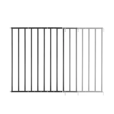 Image of Badabulle Safe &amp; Protect XL Metal Gate, Screw Fit Safety Baby Gate for Stairs and Doors, Extendable 60 to 106.5cm, Easy Opening, Black
