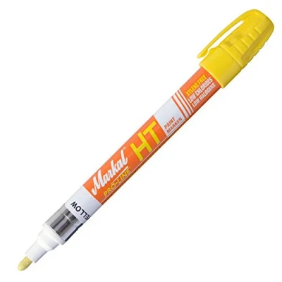 Image of Markal 97302 Pro Line HT High Temperature Liquid Paint Marker, Yellow