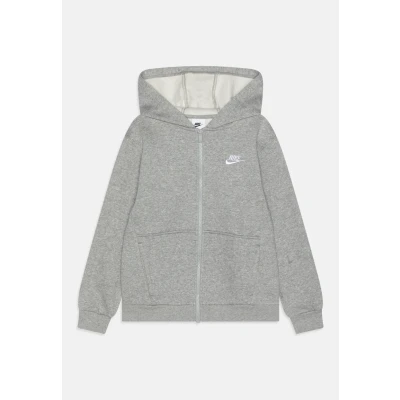 Image of Nike Sportswear CLUB Unisex Zipup sweatshirt for kids, Size: 10 11y, Dark grey heather/base grey/white