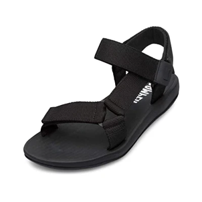 Image of Camper Men&#039;s Match T Bar Sandals, Black, 7 UK