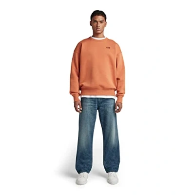 Image of G STAR RAW Men&#039;s Unisex Core Oversized Sweater, Brown (autumn leaf D21139 C235 8847), XXL