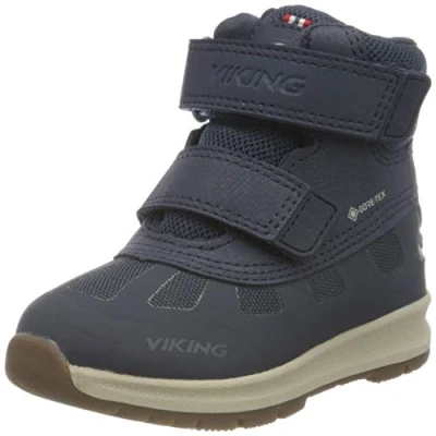 Image of Viking De​n​n​i​s​ Mi​d​ Gtx Wa​r​m​ Snow Boot Unisex Kids, Navy, 10 UK