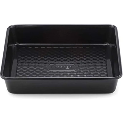 Image of SPARES2GO Universal Carbon Steel Oven Tray Deep Sided Non Stick Baking Roasting Tin (34cm x 24cm)