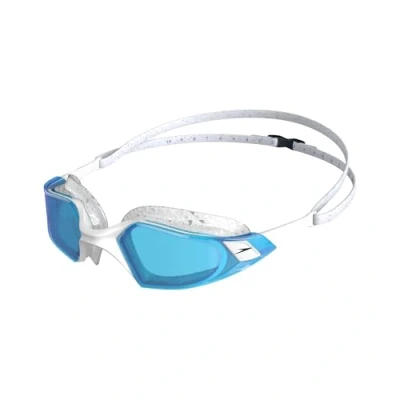 Image of Speedo Unisex Aquapulse Pro Swimming Goggles Anti Fog Mist Leak, Pool/White/Blue, One Size