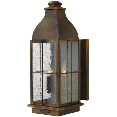 Image of Bingham 3 Light Outdoor Large Wall Lantern Sienna IP44, E14
