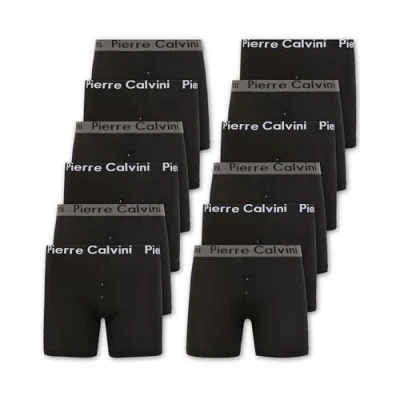 Image of Pierre Calvini (6/12 Pack Mens Boxers with Elastic Waistband Men&#039;s Button Fly Boxer Shorts in Stretch Fit Design Breathable Underwear Suitable for Any Occasion Multipack