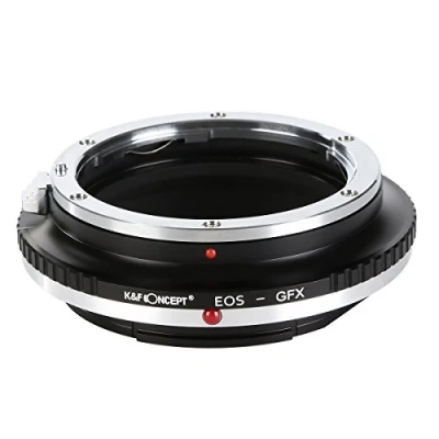 Image of K&amp;F Concept CL350 Lens Mount Adapter Canon EOS EF to GFX Camera Body Made of Aluminum and Brass for 50S