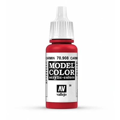Image of Vallejo Model Color 17 ml Acrylic Paint Carmine Red