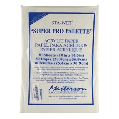 Image of MASTERSON ART PRODUCTS Super Pro Acrylic Film Refill Pack, White