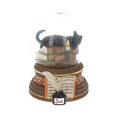 Image of Nemesis Now Witching Hour Lisa Parker Snowglobe 11cm Brown, Resin and Glass
