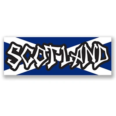Image of DestinationVinyl 2 x 15cm/150mm Scotland Flag Window Cling Sticker Car Van Campervan Glass #4145