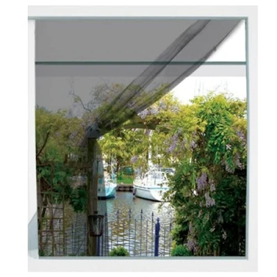 Image of Anti Mosquito Window Curtain Net Screen Insect Bug Fly Mesh Guard (Window Black)