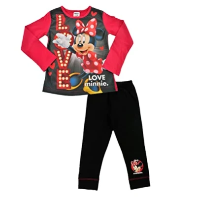 Image of Disney Minnie Mouse LOVE Girls Pyjamas 4 5 Years Multicolor