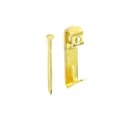 Image of MP Smith Pack of 25 No.1 Brass Plated Single Picture Hooks
