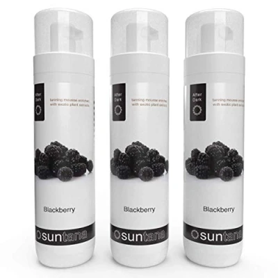 Image of Suntana Spray Tan Blackberry Fragranced &#039;After Dark&#039; Self Tanning Mousse 3pk