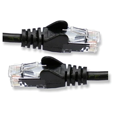 Image of Consoletronic 15m 15 Metre Black Network Ethernet RJ45 Cat5E UTP PATCH 26AWG Cable Lead