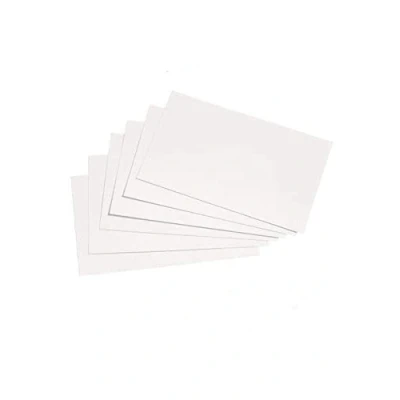 Image of 1 X Office Record Cards Blank 5x3in 127x76mm White [Pack 100]
