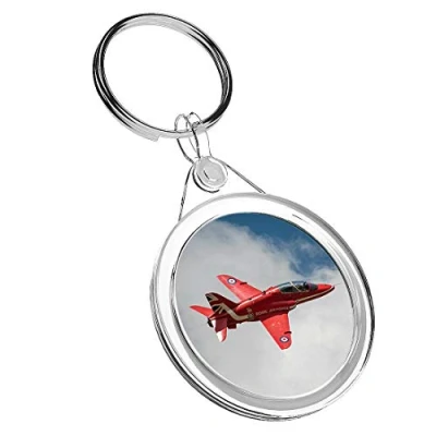 Image of 1 x Red Arrows Aeroplane Jet RAF Keyring IR02 Dad Kids Birthday #14551
