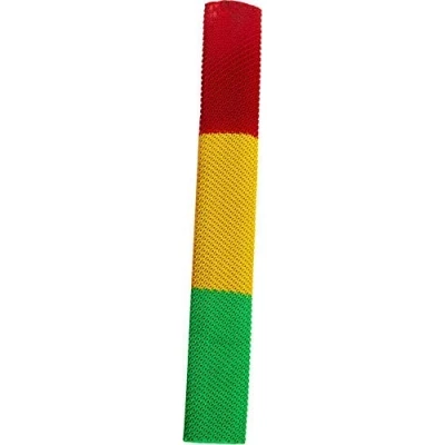 Image of Jiggyjazz Cricket Bat Grip Octopus Style. Rastafari Red Yellow Green ***New