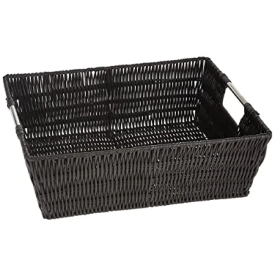Image of Whitmor Rattique Shelf Tote Espresso