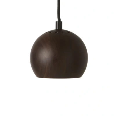 Image of FRANDSEN pendant light Ball, walnut, Ø 12 cm, wood