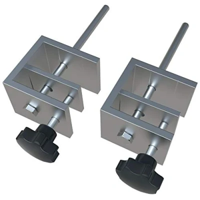 Image of Nobo Desk Screen Premium Plus Clear PVC Divider &amp; Barrier Clamp, Pack 2 Clamps, 1915555