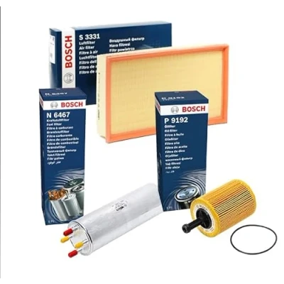 Image of BOSCH SERVICE Kit FOR VОLКSWАGЕN TRANSPORTER T5 1.9 &amp; 2.5 TDI DIESEL OIL AIR FUEL FILTER (Service #1)